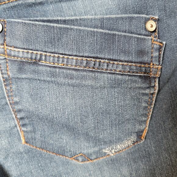 Democracy Dark Wash "Ab"solution Ankle Slim Stretch Skinny Jeans Size 2 - Picture 7 of 12